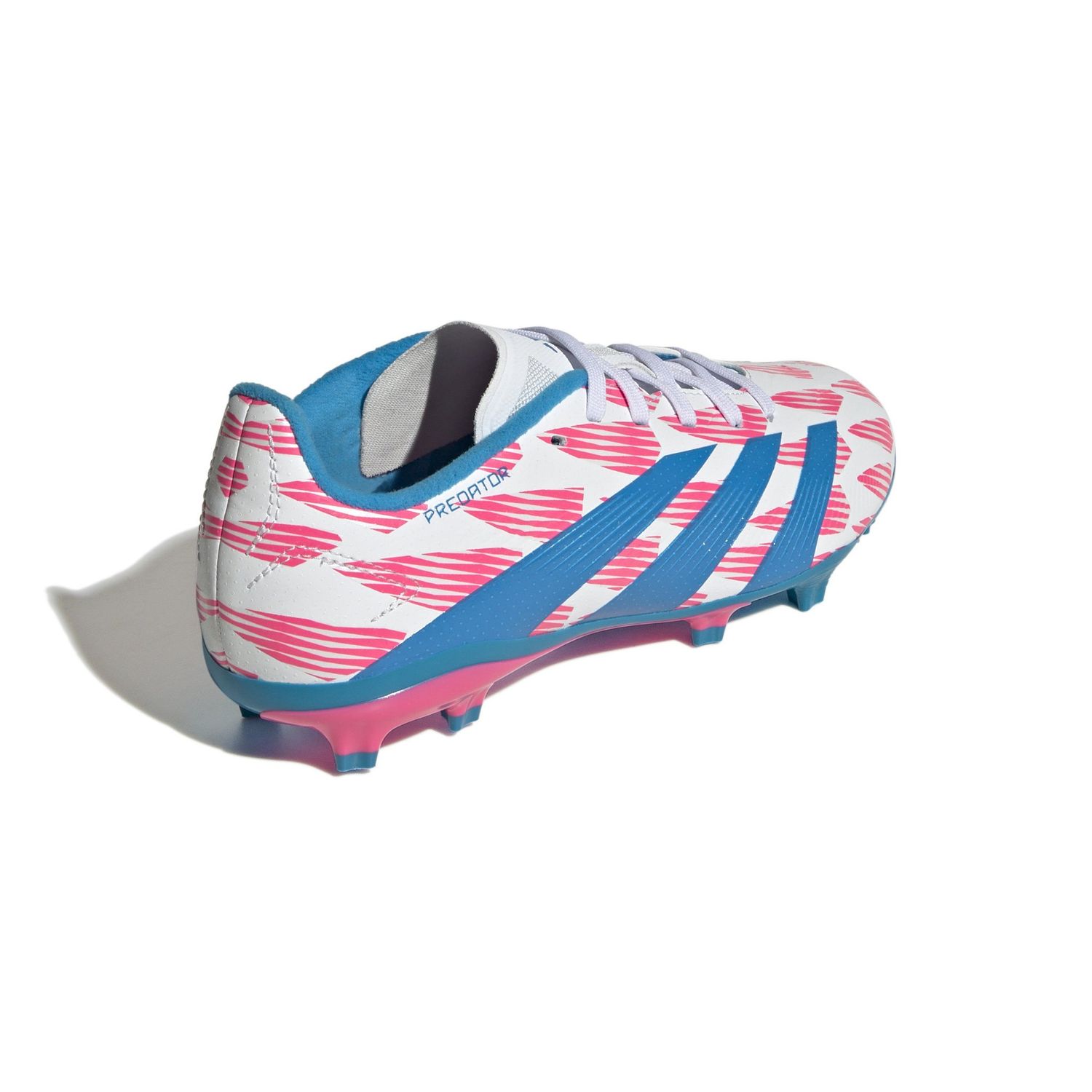 PREDATOR LEAGUE FG JR (WHITE/PINK/BLUE)
