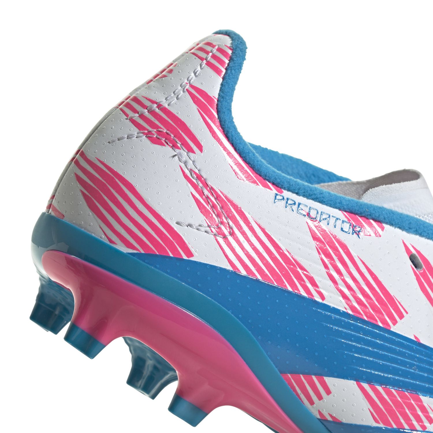 PREDATOR LEAGUE FG JR (WHITE/PINK/BLUE)