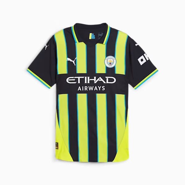 MANCHESTER CITY 24/25 AUTHENTIC AWAY JERSEY (NAVY/YELLOW)