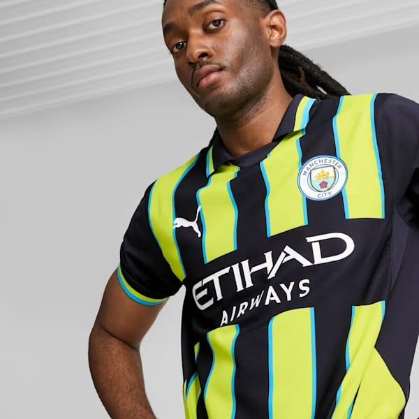 MANCHESTER CITY 24/25 AUTHENTIC AWAY JERSEY (NAVY/YELLOW)