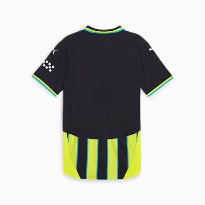 PUMA EVOTRG シャツ 黒 黄緑 Puma Manchester City 24/25 Authentic Away Jersey - SoccerWorld