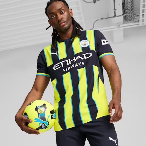 MANCHESTER CITY 24/25 AUTHENTIC AWAY JERSEY (NAVY/YELLOW)