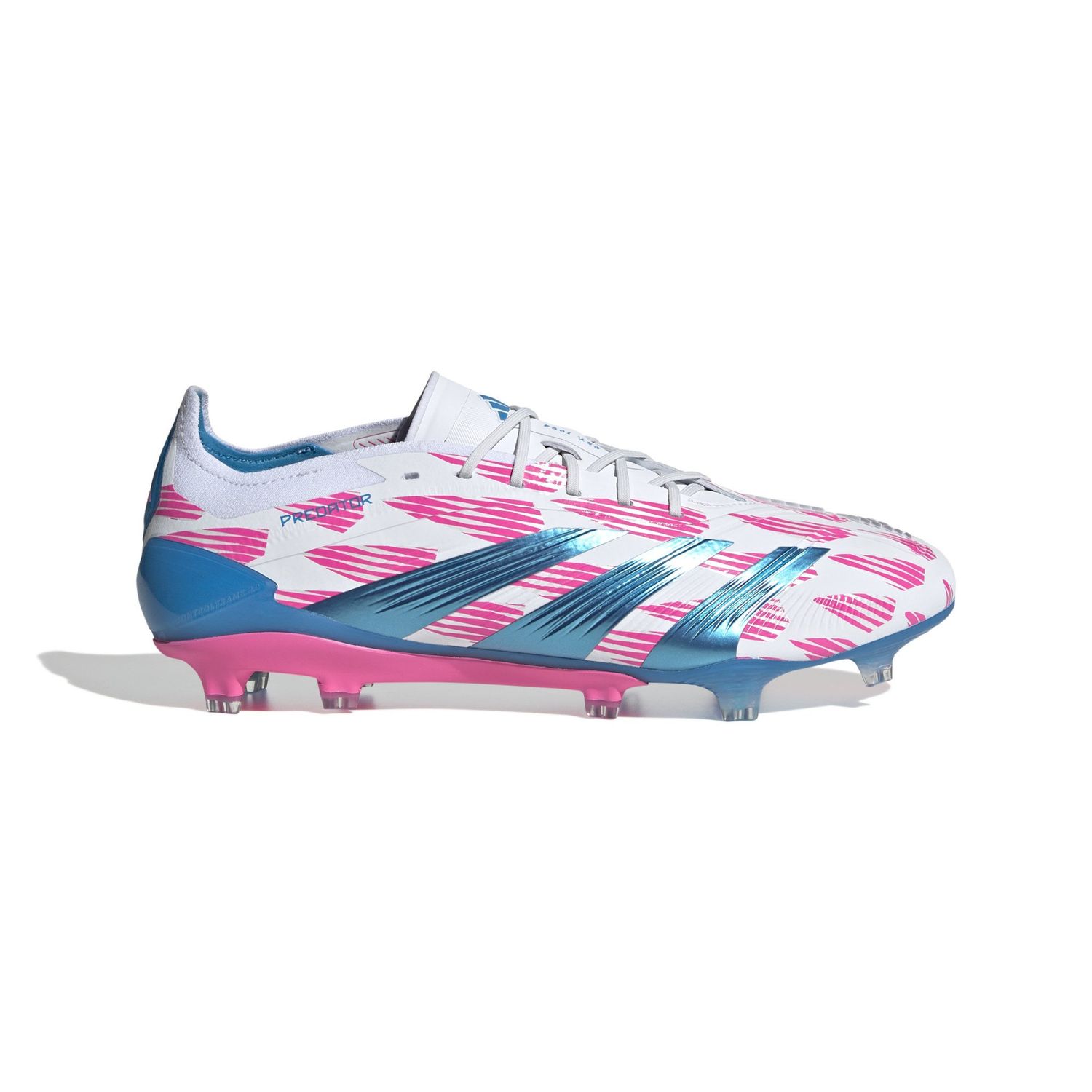 PREDATOR ELITE FG (WHITE/PINK/BLUE)