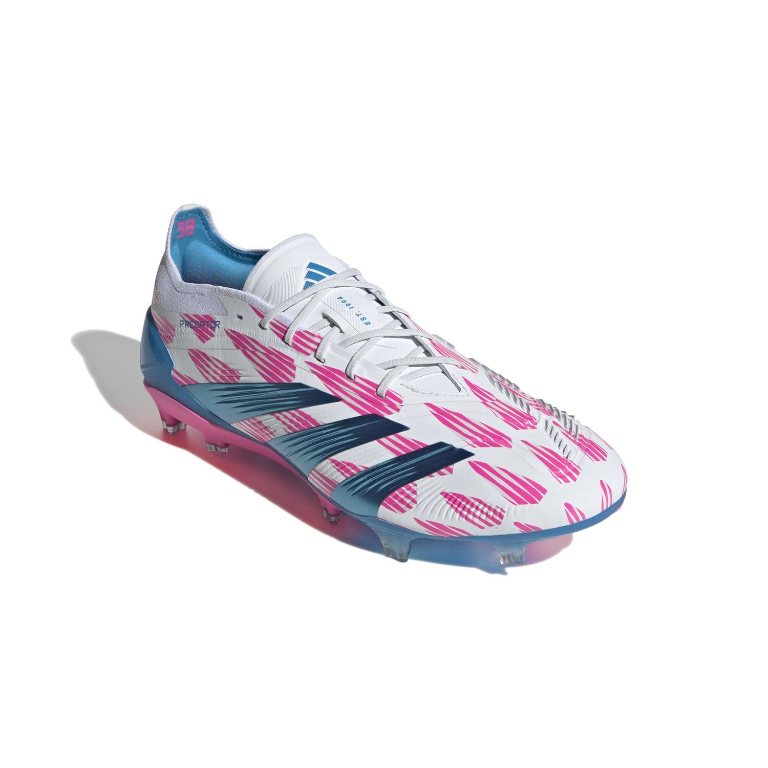 PREDATOR ELITE FG (WHITE/PINK/BLUE)