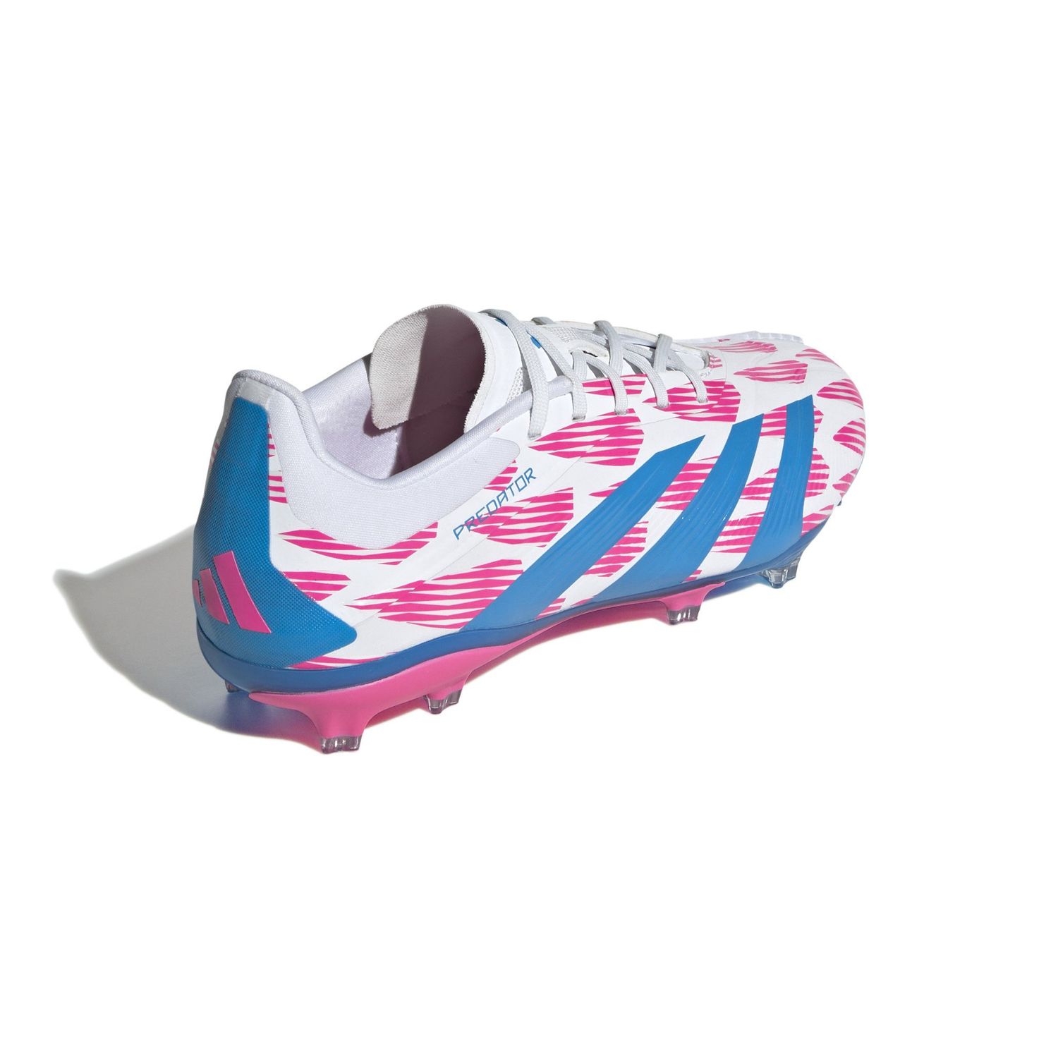 PREDATOR ELITE FG JR (WHITE/PINK/BLUE)