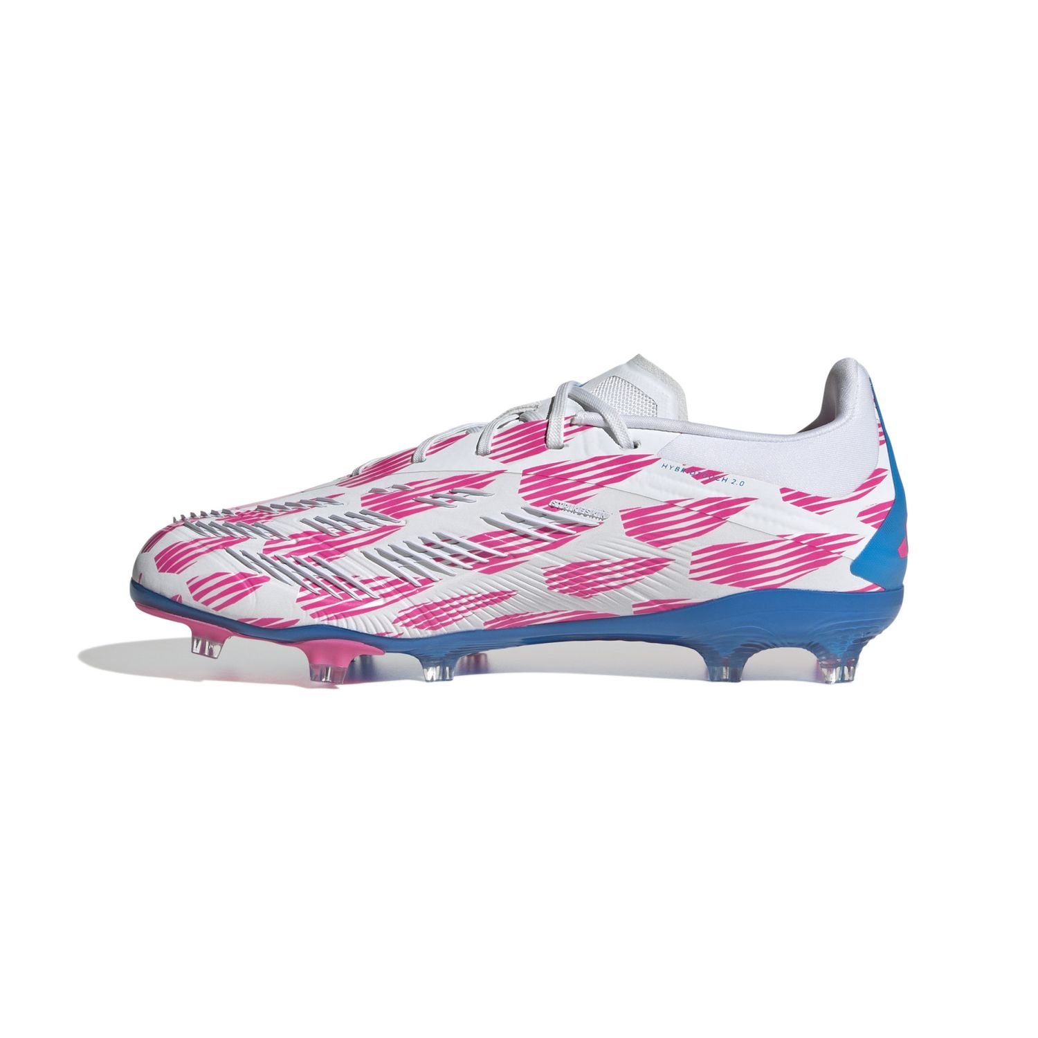 PREDATOR ELITE FG JR (WHITE/PINK/BLUE)