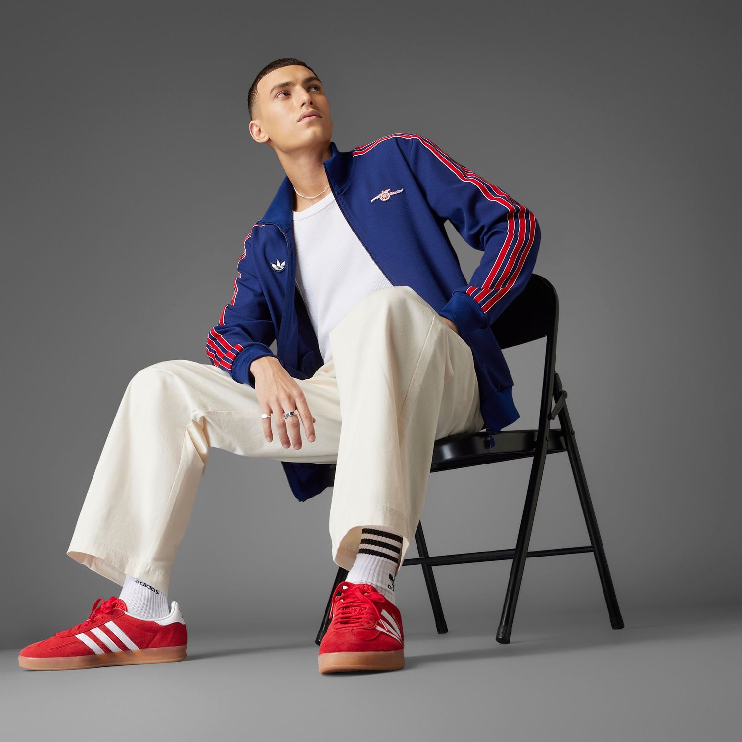 ARSENAL 24/25 TERRACE ICONS TRACK TOP (NAVY/RED)