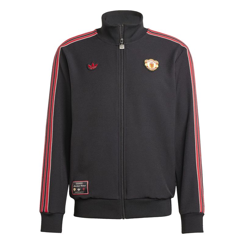 MANCHESTER UNITED 24/25 TERRACE ICONS TRACK TOP (BLACK/RED)