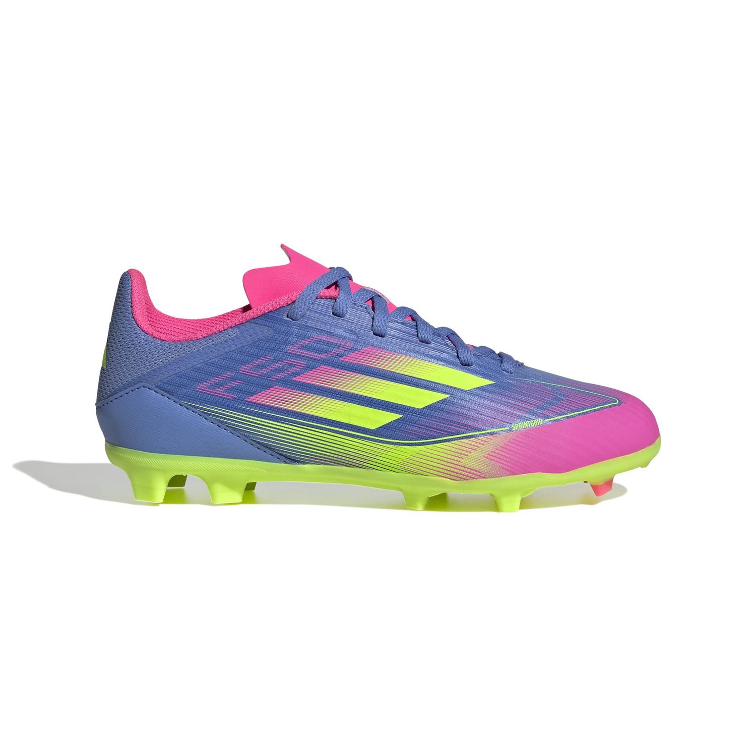 F50 LEAGUE FG/MG JR (BLUE/LIME/PINK)