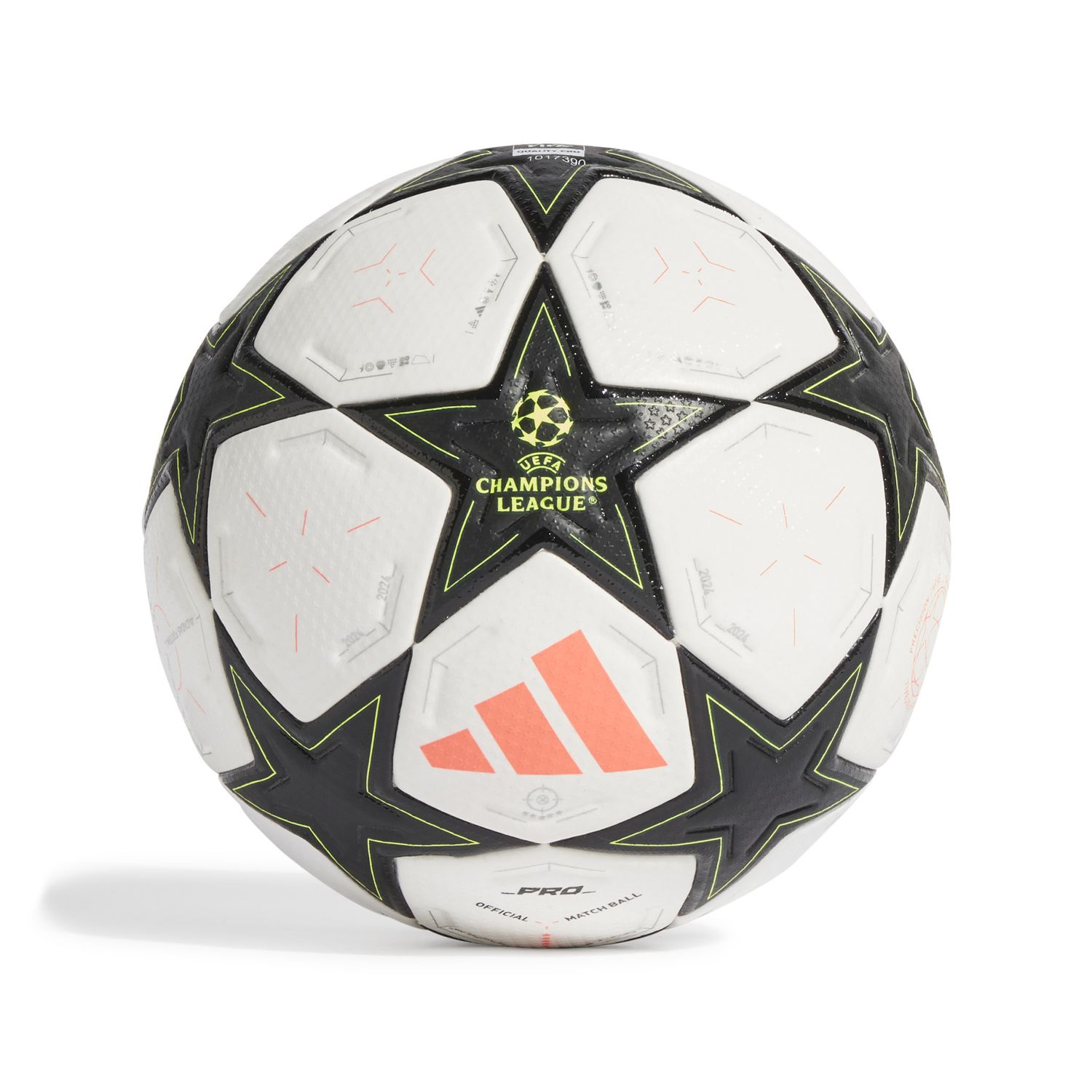 UCL 24/25 PRO BALL (WHITE/BLACK)