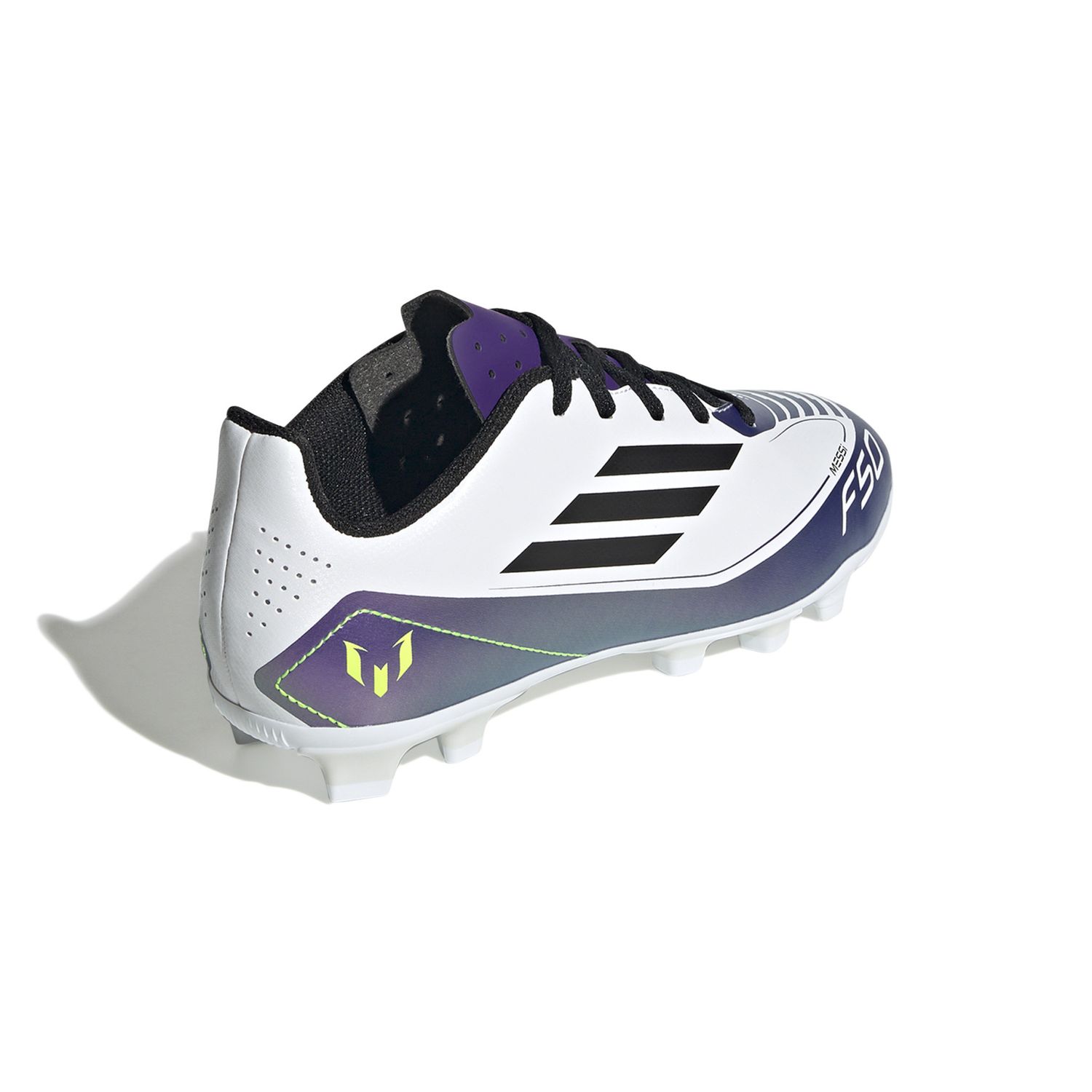 F50 CLUB MESSI FxG JR (WHITE/PURPLE)