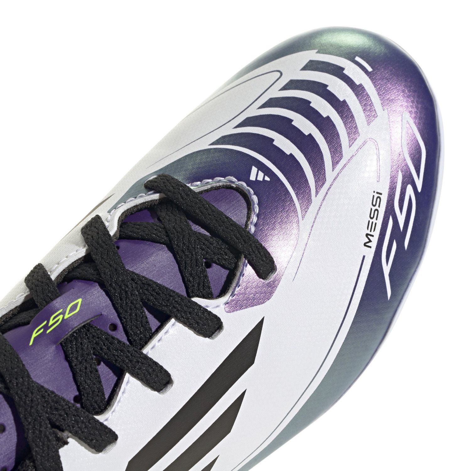 F50 CLUB MESSI FxG JR (WHITE/PURPLE)