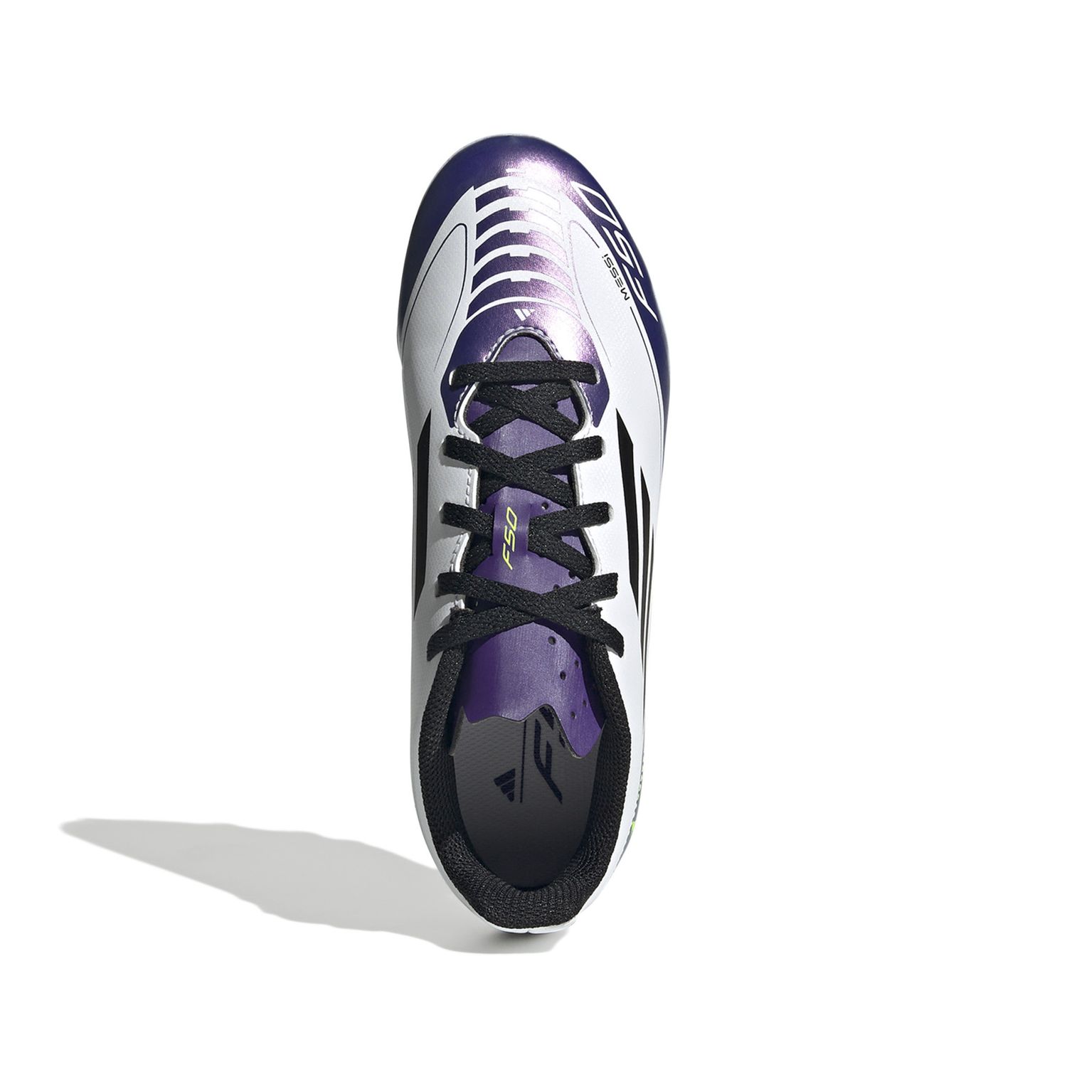 F50 CLUB MESSI FxG JR (WHITE/PURPLE)