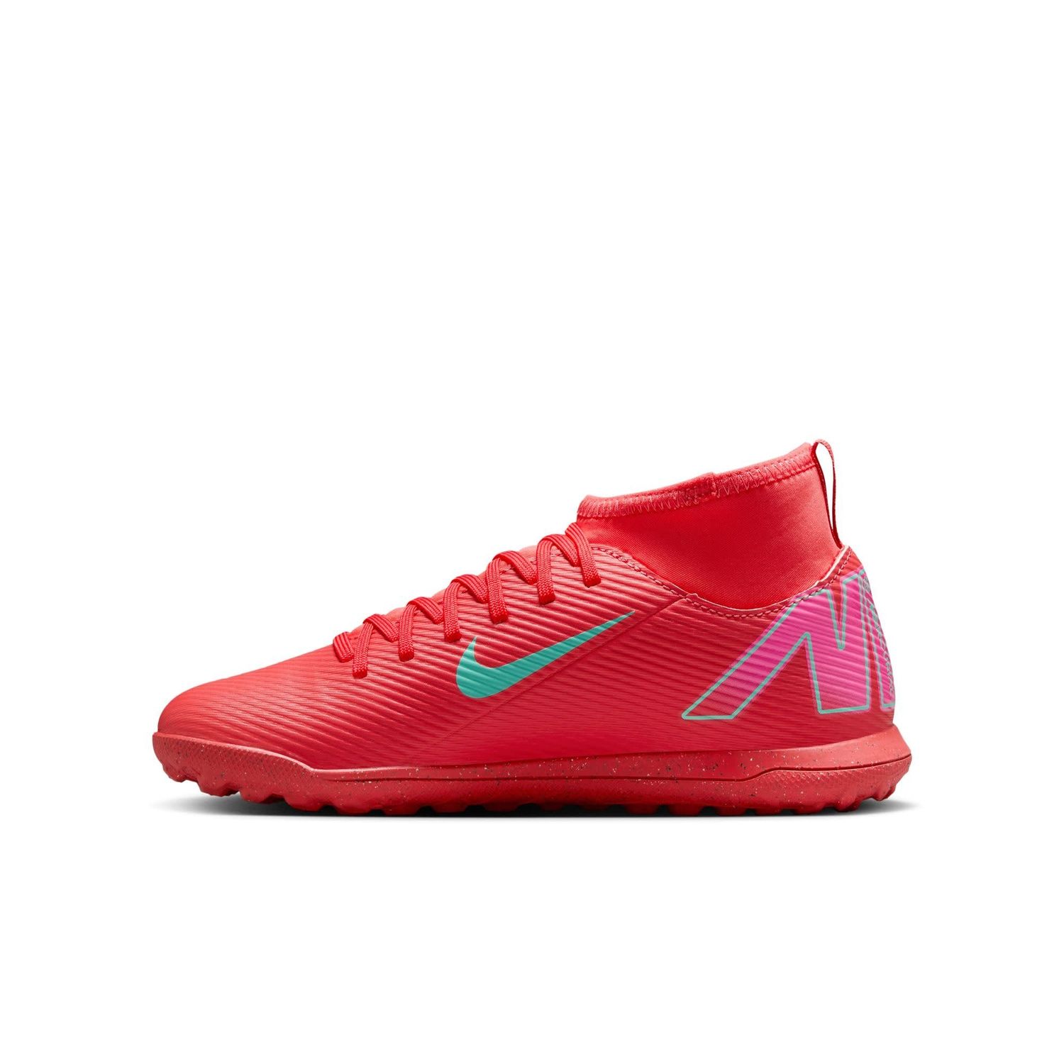 MERCURIAL SUPERFLY 10 CLUB TF JR (PINK/MINT)