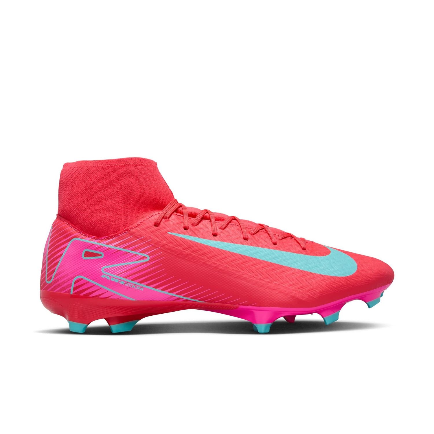 ZOOM MERCURIAL SUPERFLY 10 ACADEMY FG/MG (PINK/MINT)