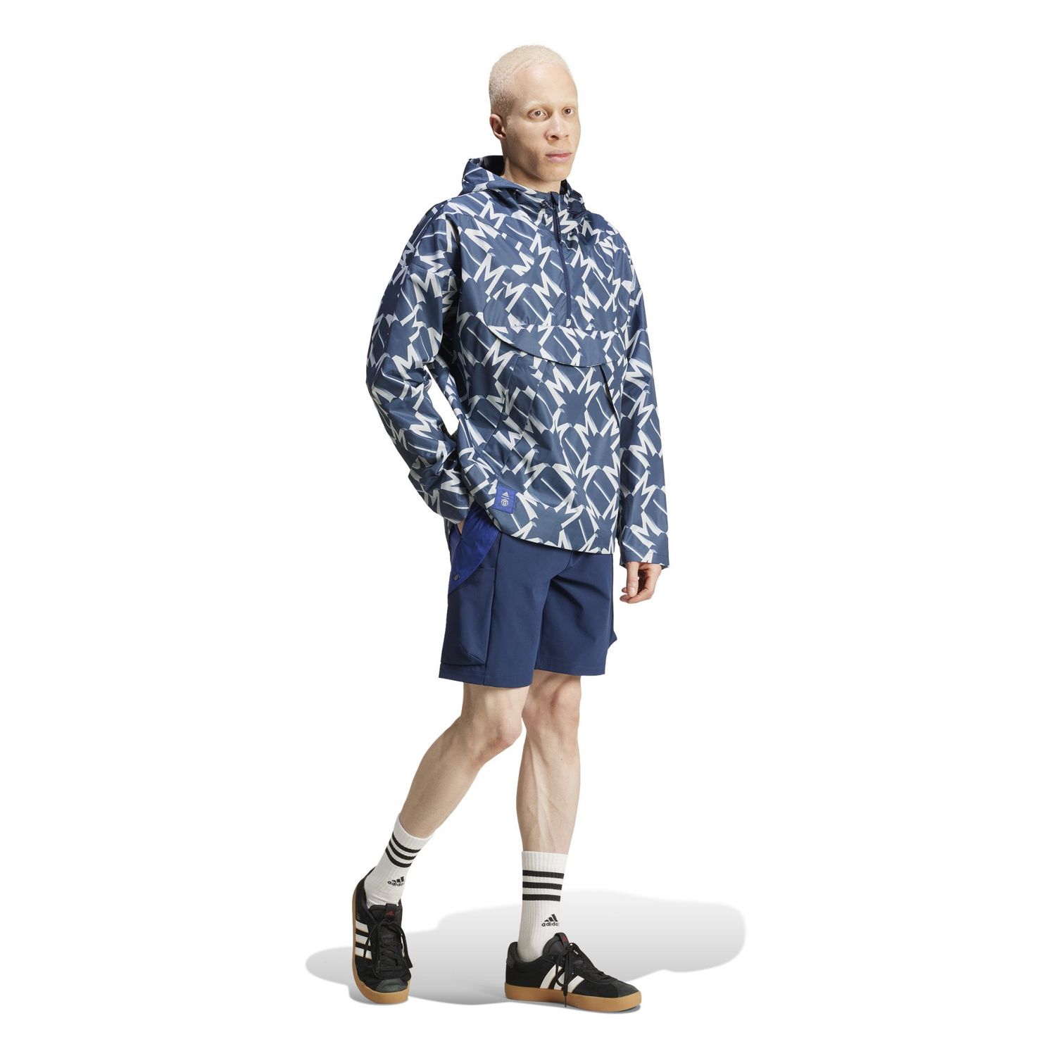 MANCHESTER UNITED 24/25 1/2 ZIP WINDBREAKER (NAVY/GRAY)