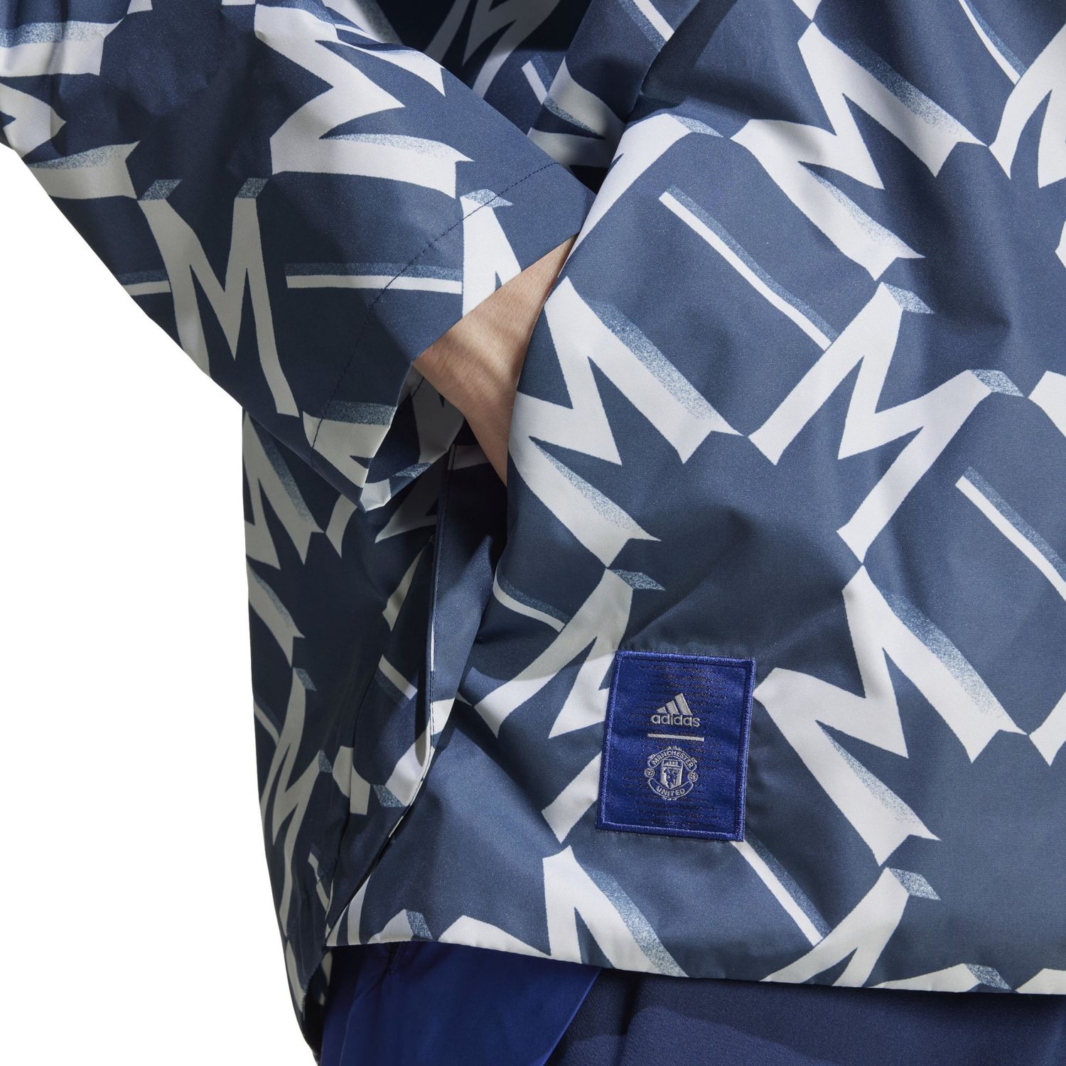 MANCHESTER UNITED 24/25 1/2 ZIP WINDBREAKER (NAVY/GRAY)