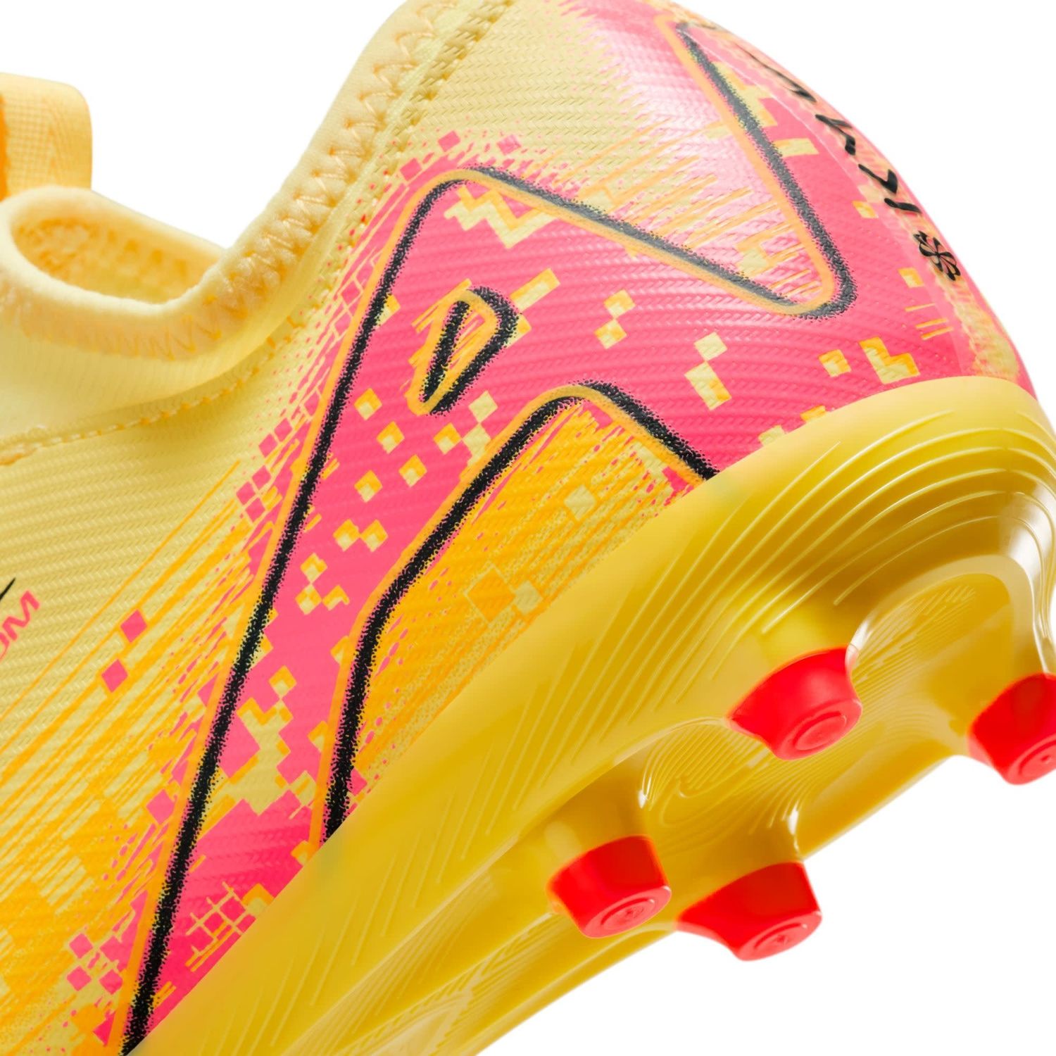 ZOOM MERCURIAL VAPOR 16 ACADEMY KM FG/MG JR (YELLOW/PINK)