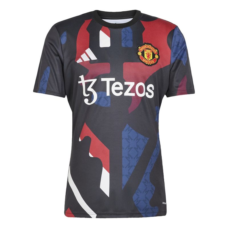 MANCHESTER UNITED 24/25 PREMATCH JERSEY (BLACK/MULTI)