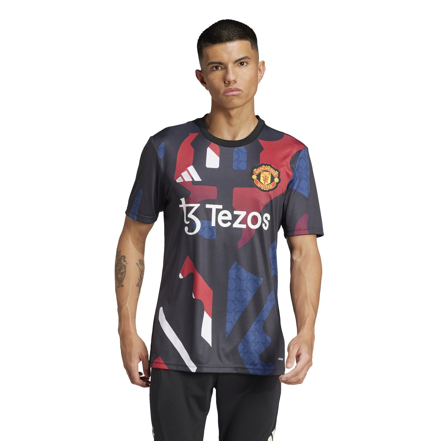 MANCHESTER UNITED 24/25 PREMATCH JERSEY (BLACK/MULTI)