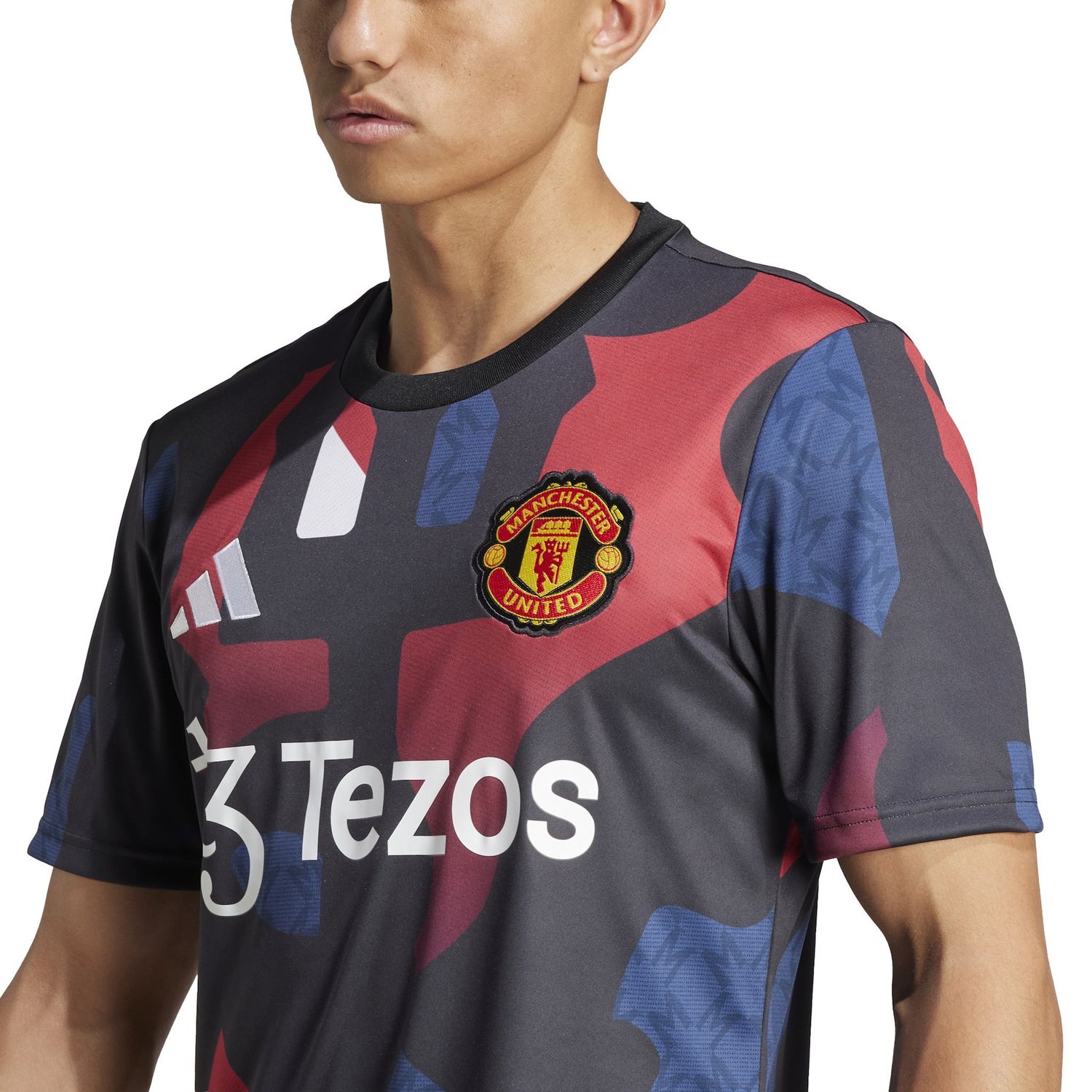 MANCHESTER UNITED 24/25 PREMATCH JERSEY (BLACK/MULTI)