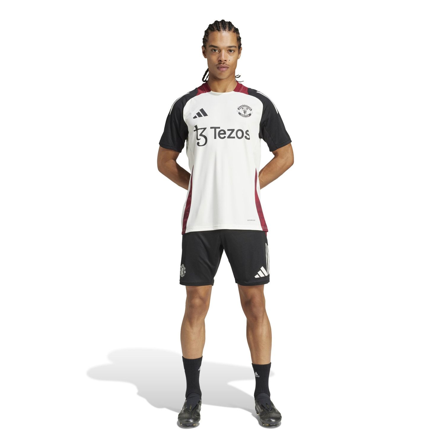 MANCHESTER UNITED 24/25 TRAINING JERSEY (WHITE/BLACK)