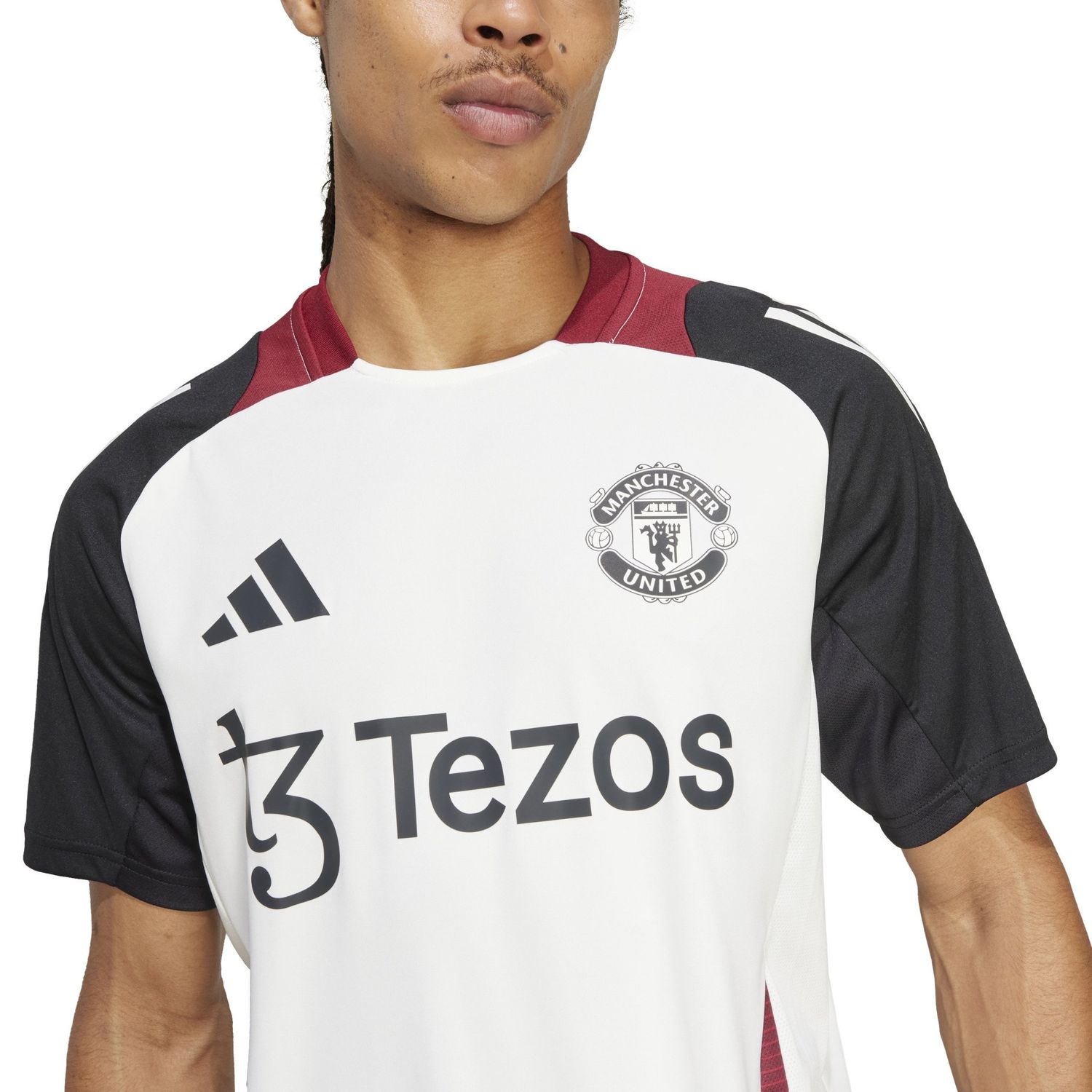 MANCHESTER UNITED 24/25 TRAINING JERSEY (WHITE/BLACK)