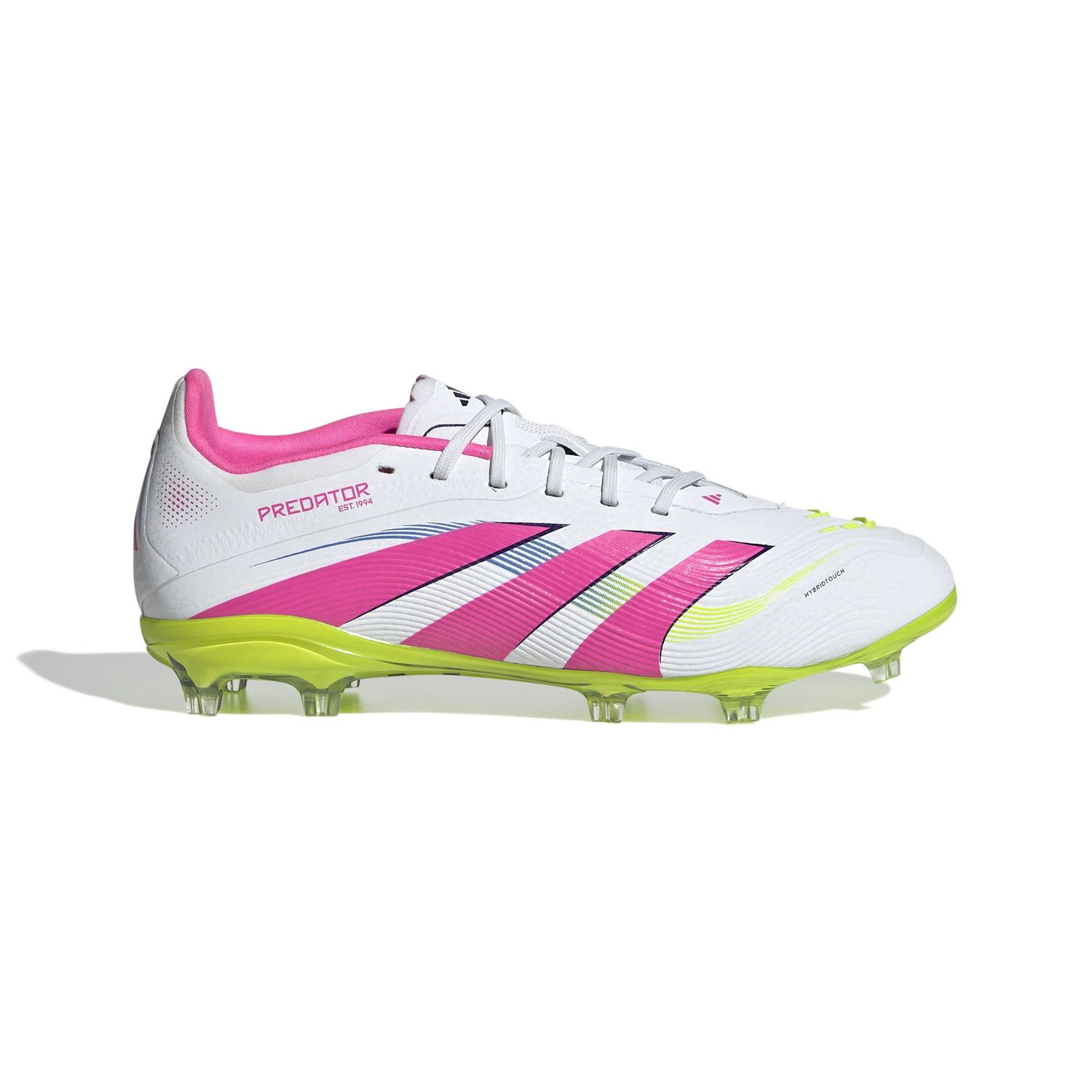 PREDATOR ELITE 25 FG JR (WHITE/LIME/PINK)