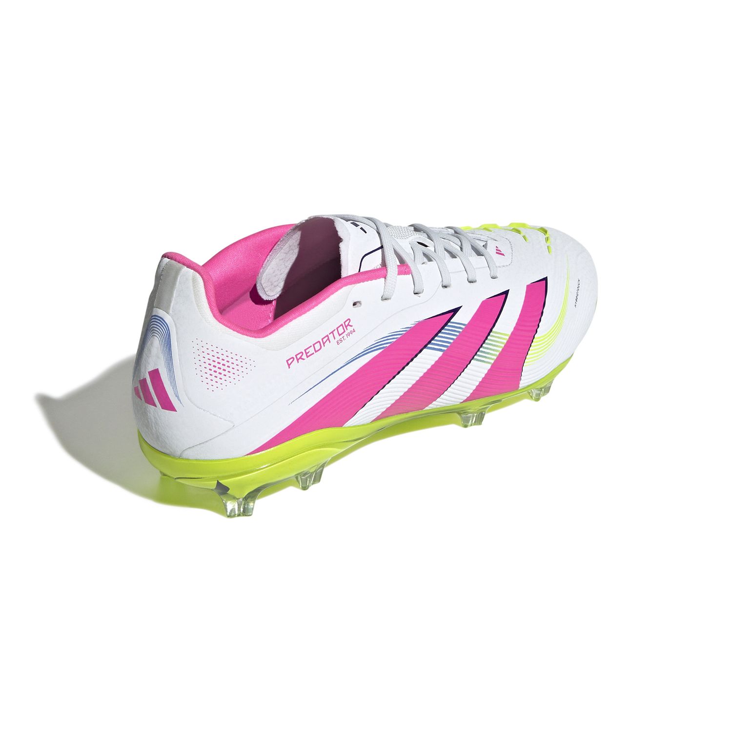 PREDATOR ELITE 25 FG JR (WHITE/LIME/PINK)