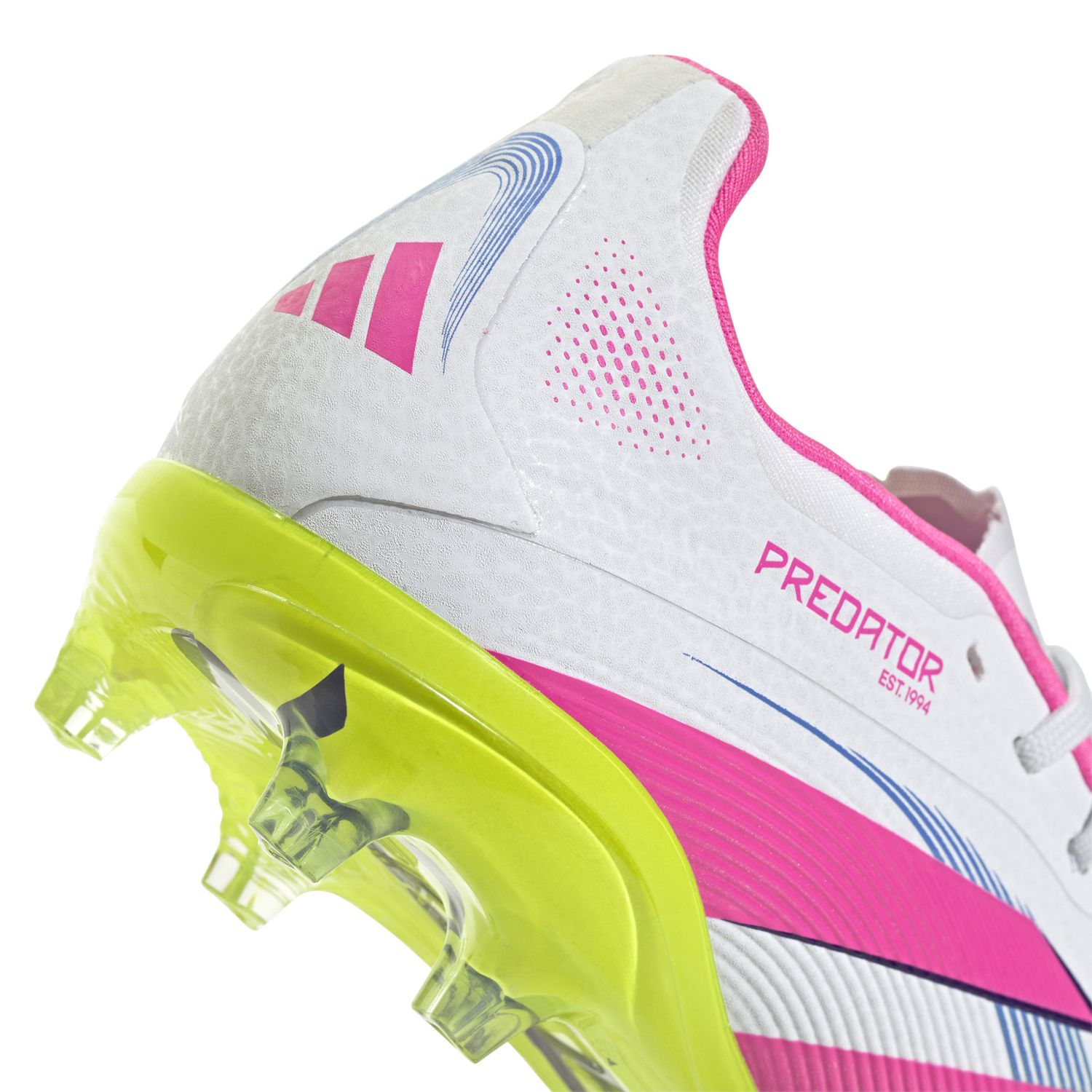 PREDATOR ELITE 25 FG JR (WHITE/LIME/PINK)