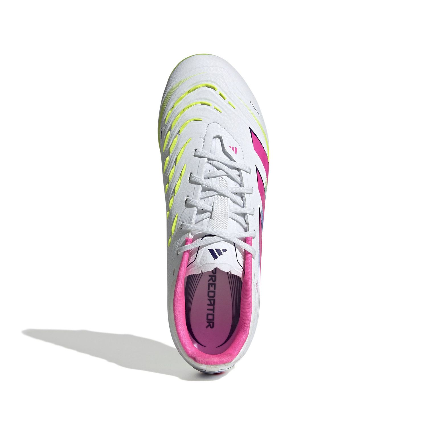 PREDATOR ELITE 25 FG JR (WHITE/LIME/PINK)