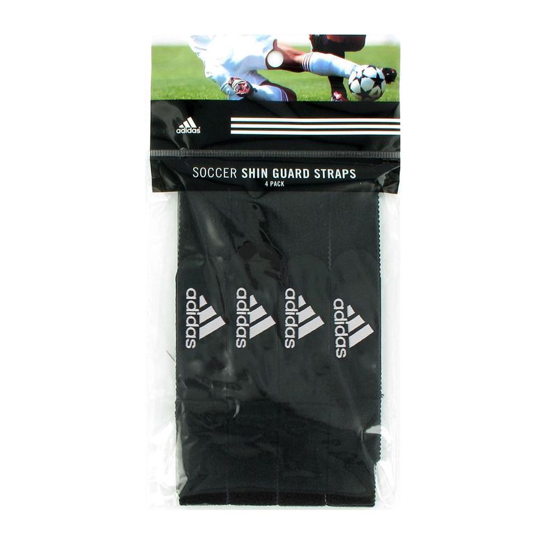 SHIN GUARD STRAPS 4 PACK (BLACK)