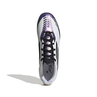 Adidas F50 League‎ TF Soccer Cleats JH7726 Mens Size 13 White Purple Black Adidas F50 Elite Laceless FG Soccer Cleats - White/Purple/Black main image 4
