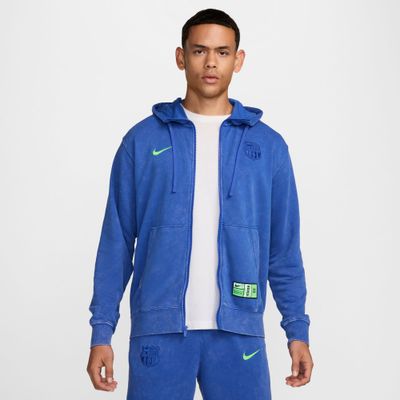 Nike FC Barcelona 24/25 Club French Terry Full-Zip Hoodie -SoccerWorld