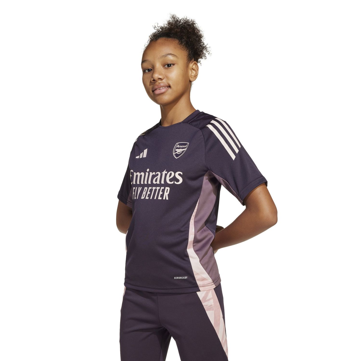 ARSENAL 24/25 TIRO TRAINING JERSEY YOUTH (PURPLE/PINK)