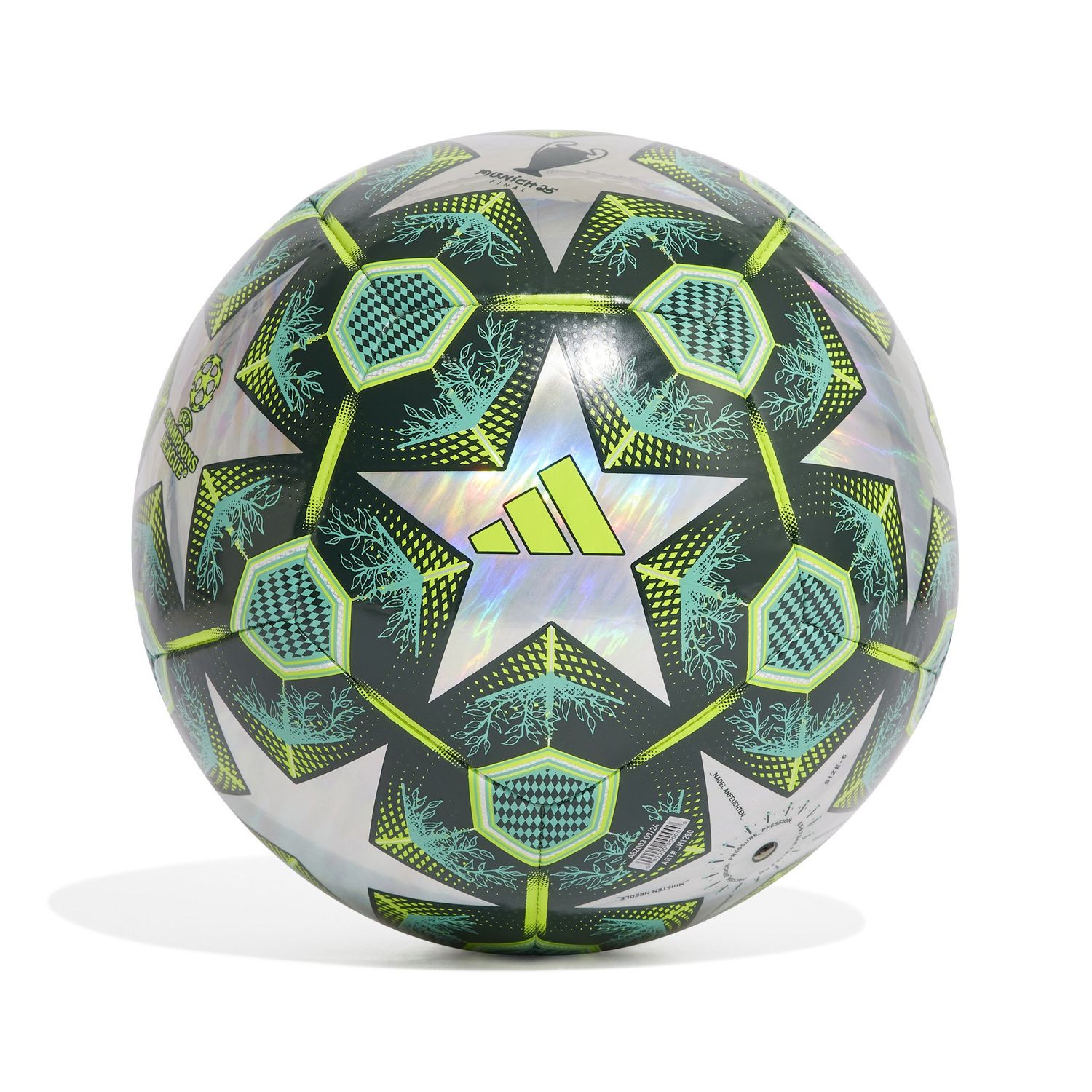 UCL 24/25 TRAINING FOIL BALL (GREEN/SILVER)