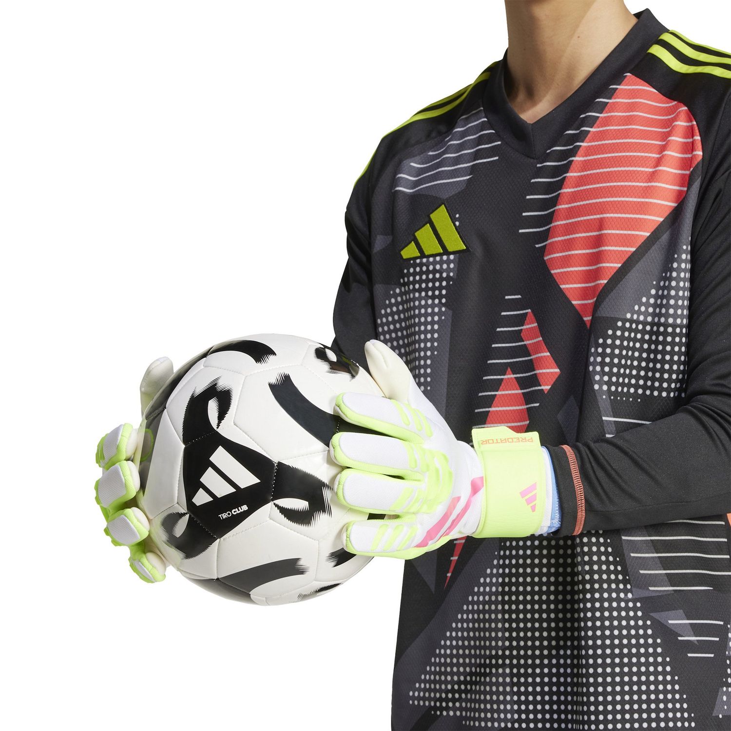 PREDATOR LEAGUE GK GLOVES (WHITE/VOLT/PINK)
