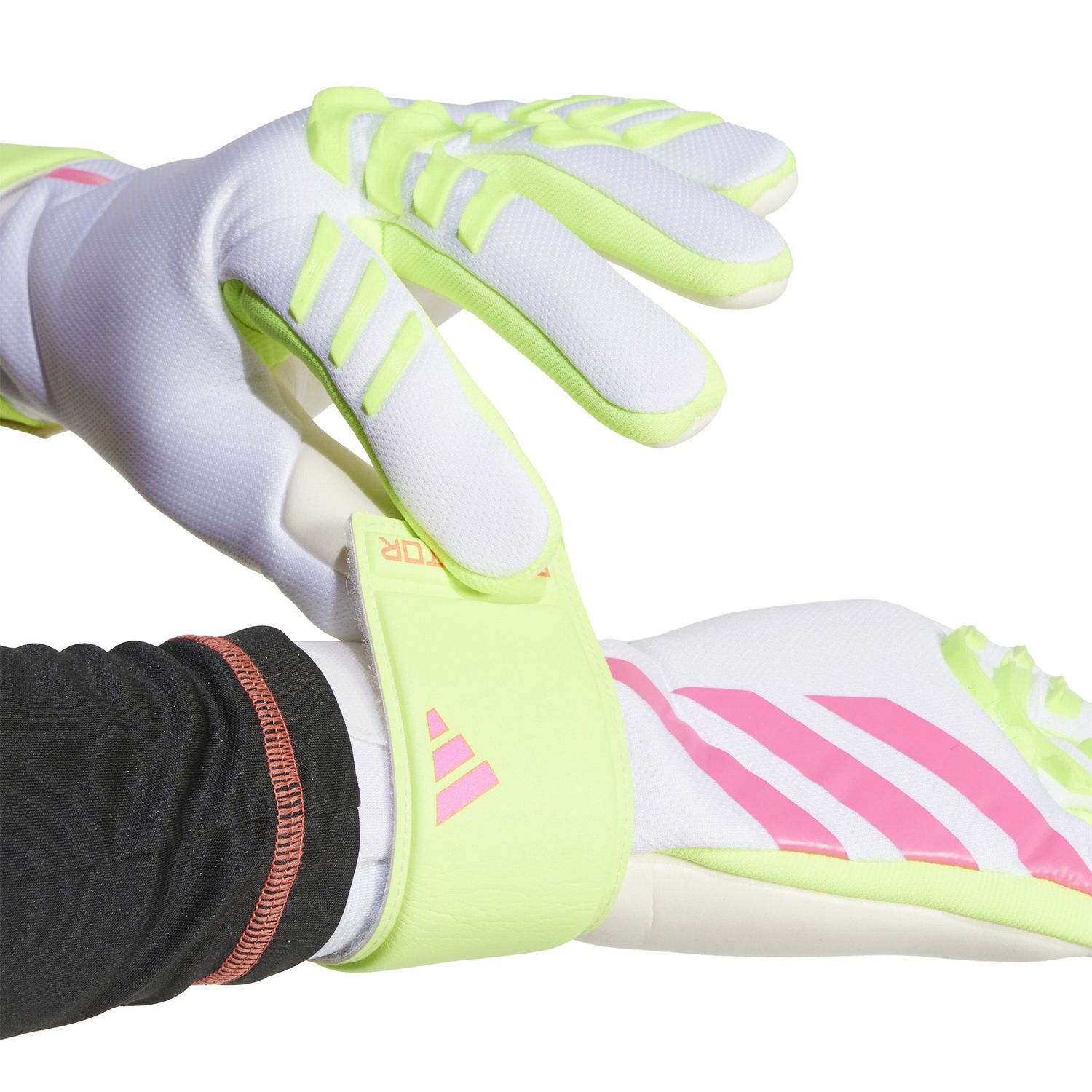 PREDATOR LEAGUE GK GLOVES (WHITE/VOLT/PINK)