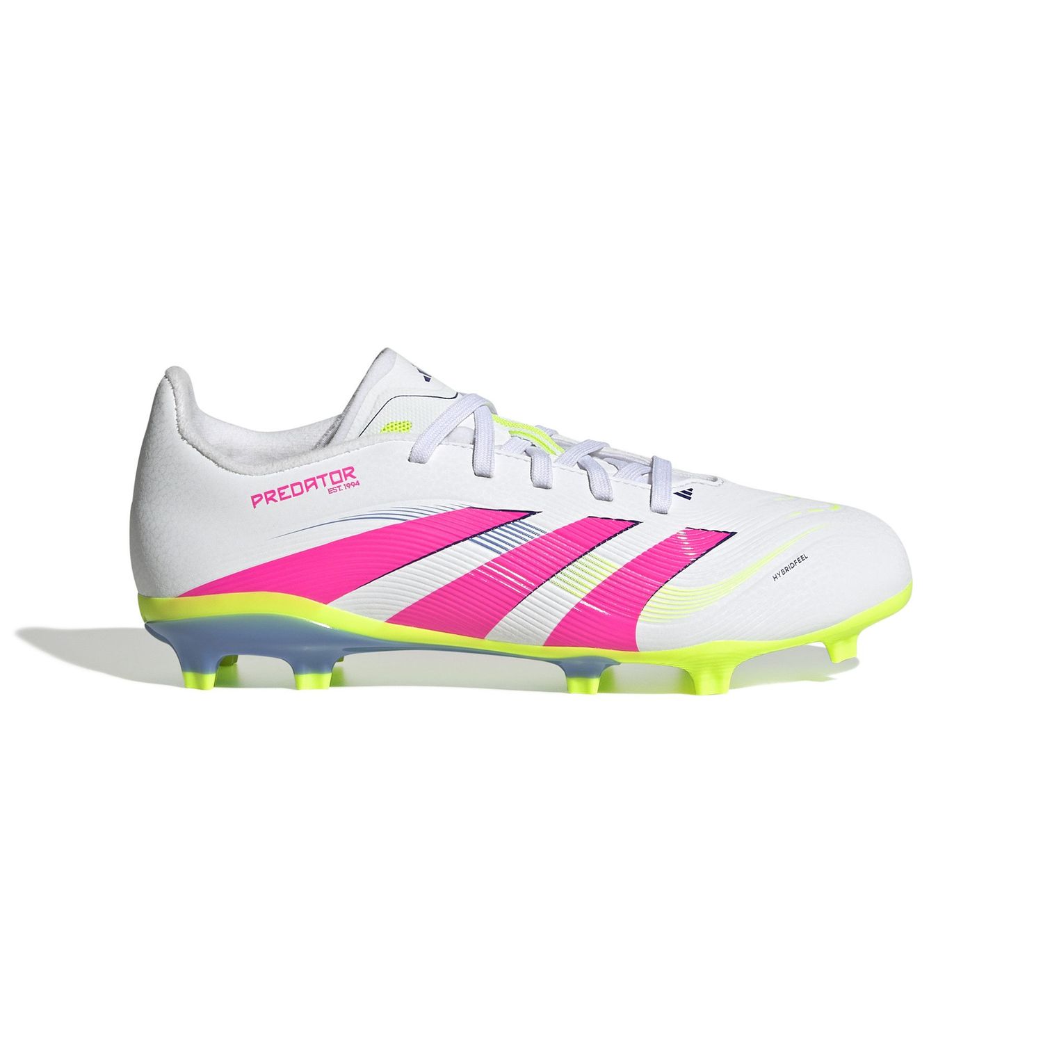 PREDATOR LEAGUE 25 FG JR (WHITE/LIME/PINK)