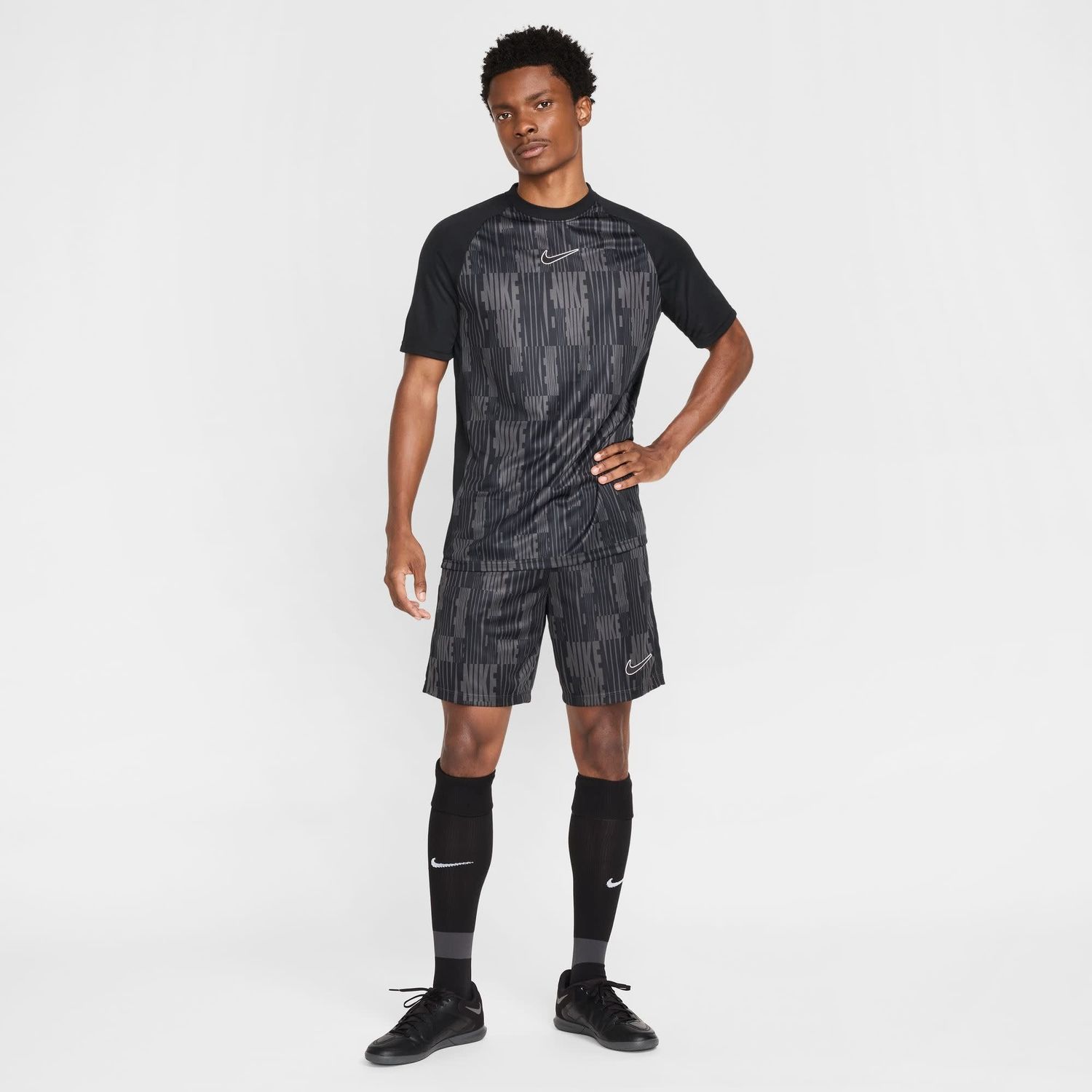 ACADEMY DRI-FIT SS TOP (BLACK/GRAY)