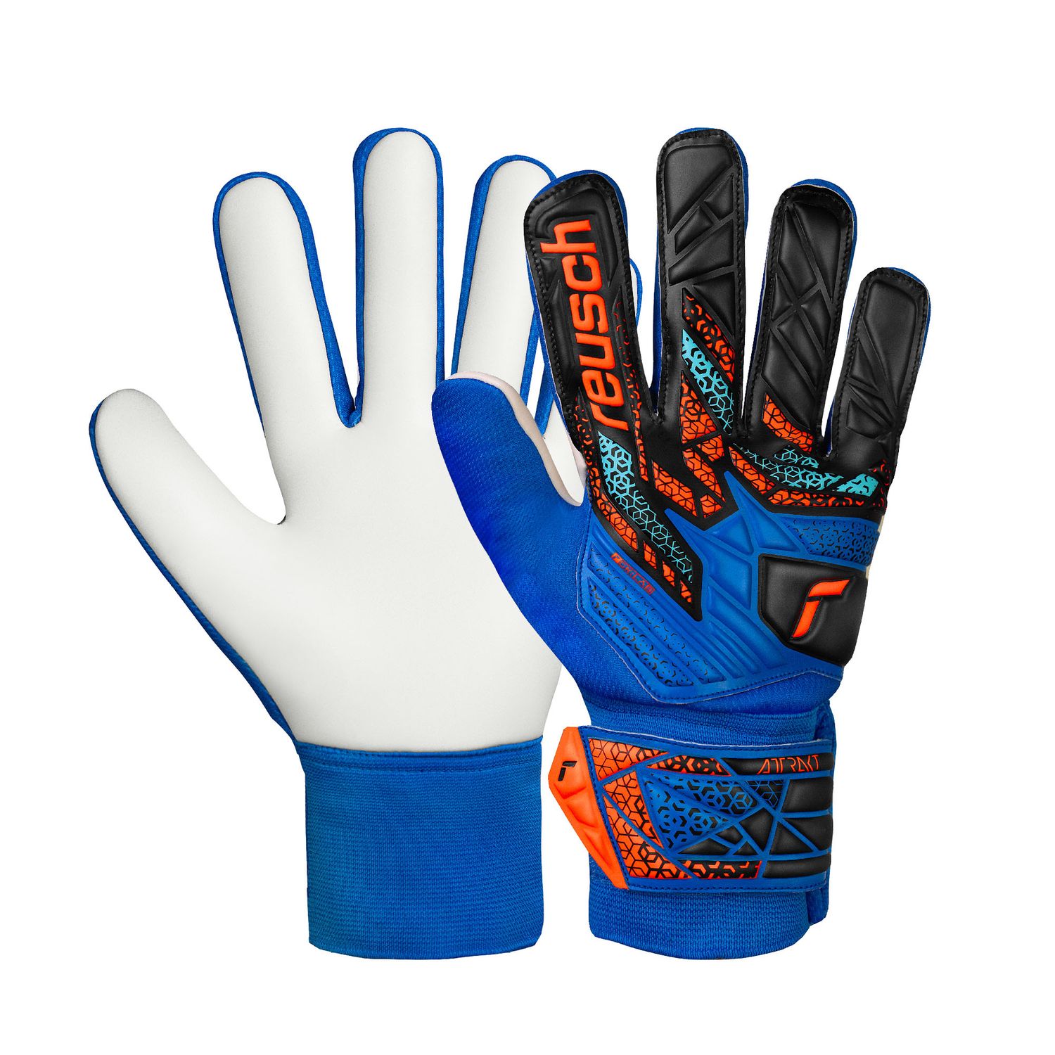 ATTRAKT STARTER SOLID GLOVE (BLUE/BLACK/ORANGE)