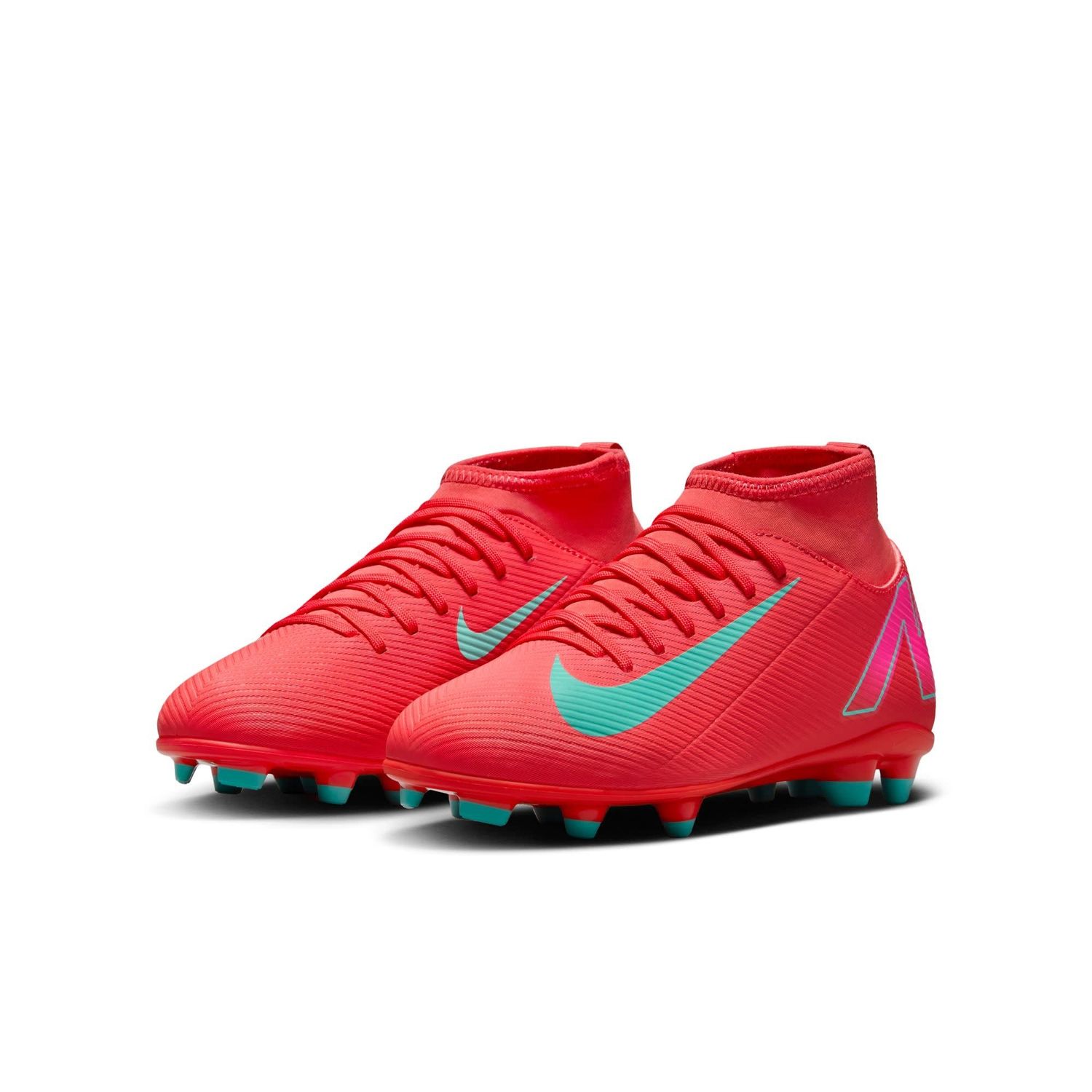 MERCURIAL SUPERFLY 10 CLUB FG/MG JR (PINK/MINT)