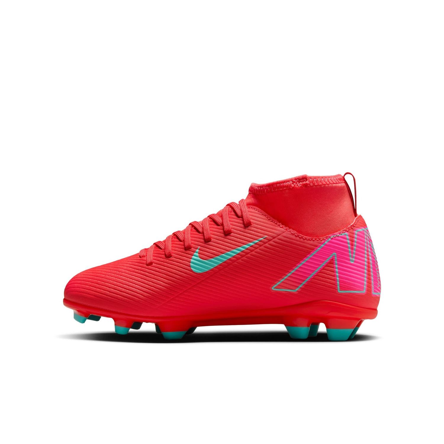 MERCURIAL SUPERFLY 10 CLUB FG/MG JR (PINK/MINT)