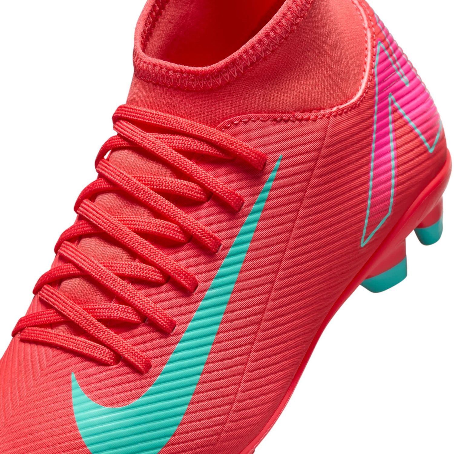 MERCURIAL SUPERFLY 10 CLUB FG/MG JR (PINK/MINT)
