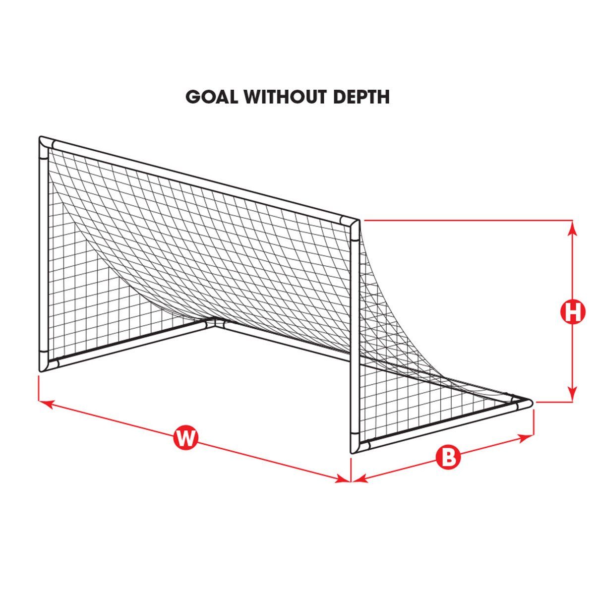 5X10 JR GOAL NET BLUE 2.4MM