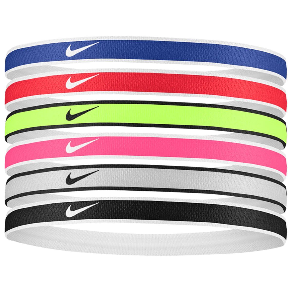 SWOOSH SPORT HEADBANDS 6PK TIPPED (MULTI)