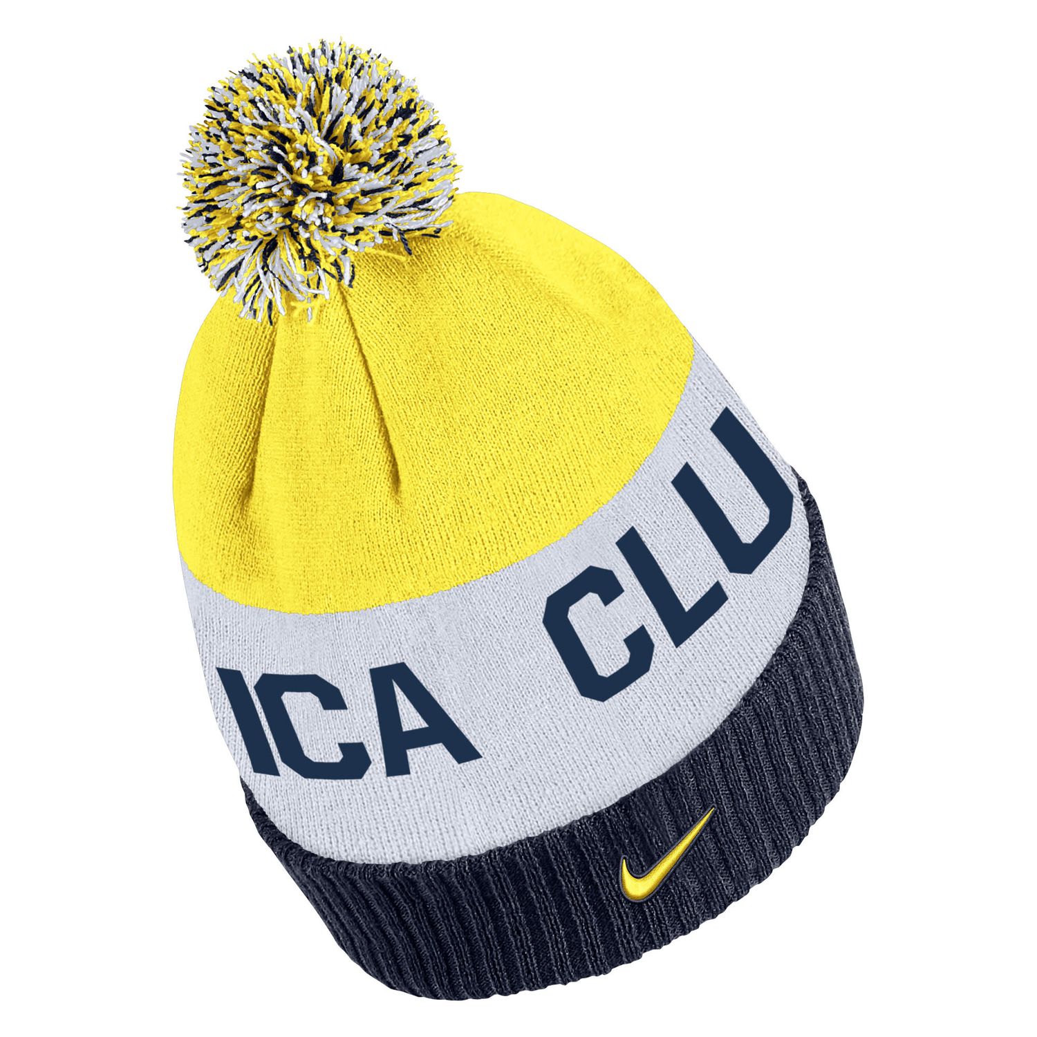 CLUB AMERICA 22/23 CLASSIC STRIPED BEANIE (YELLOW/NAVY)