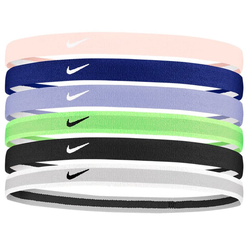 SWOOSH SPORT HEADBANDS 6PK YOUTH (PINK/BLUE/PURPLE/LIME)