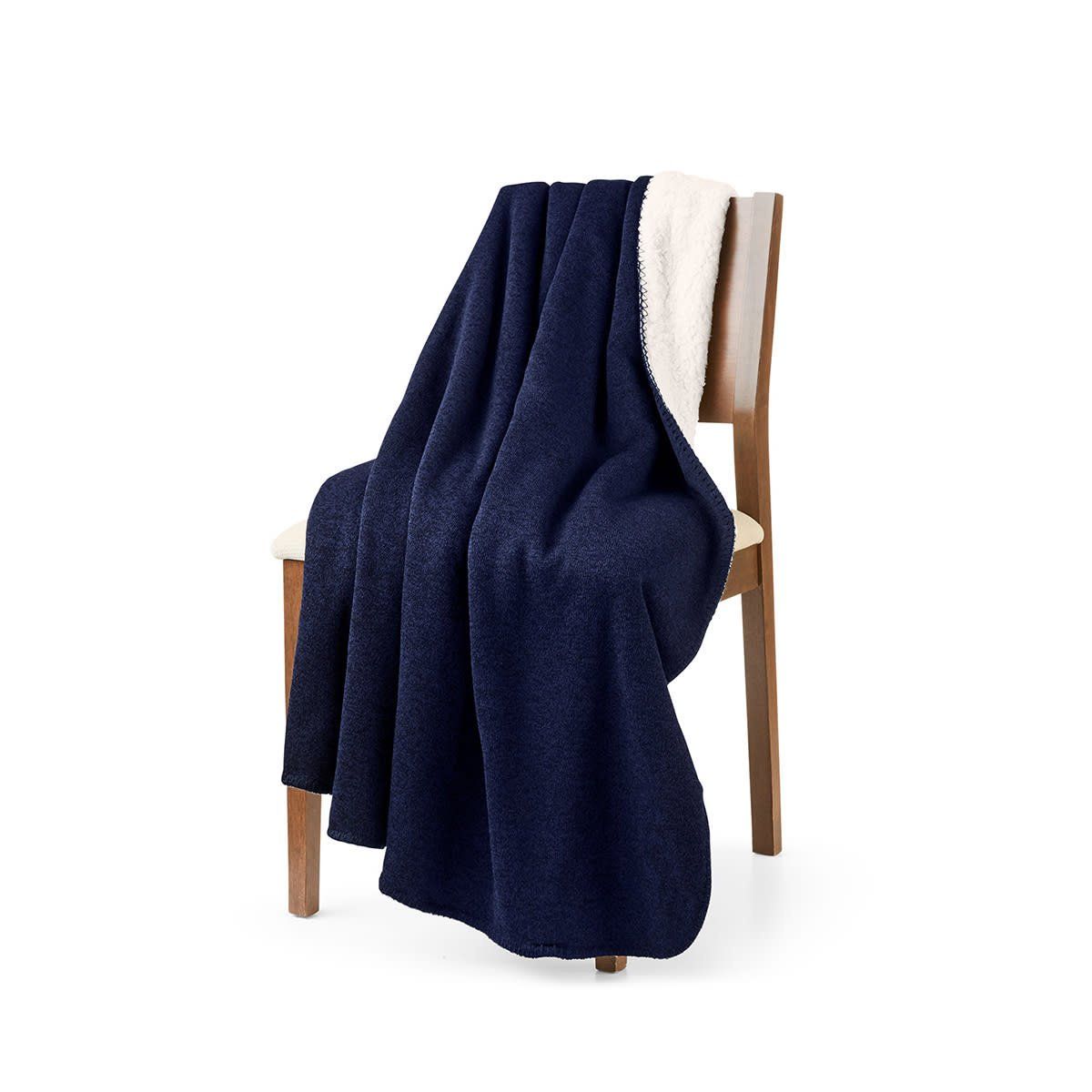 SALEM HS 2024: Thick Needle Sherpa Blanket (NAVY)