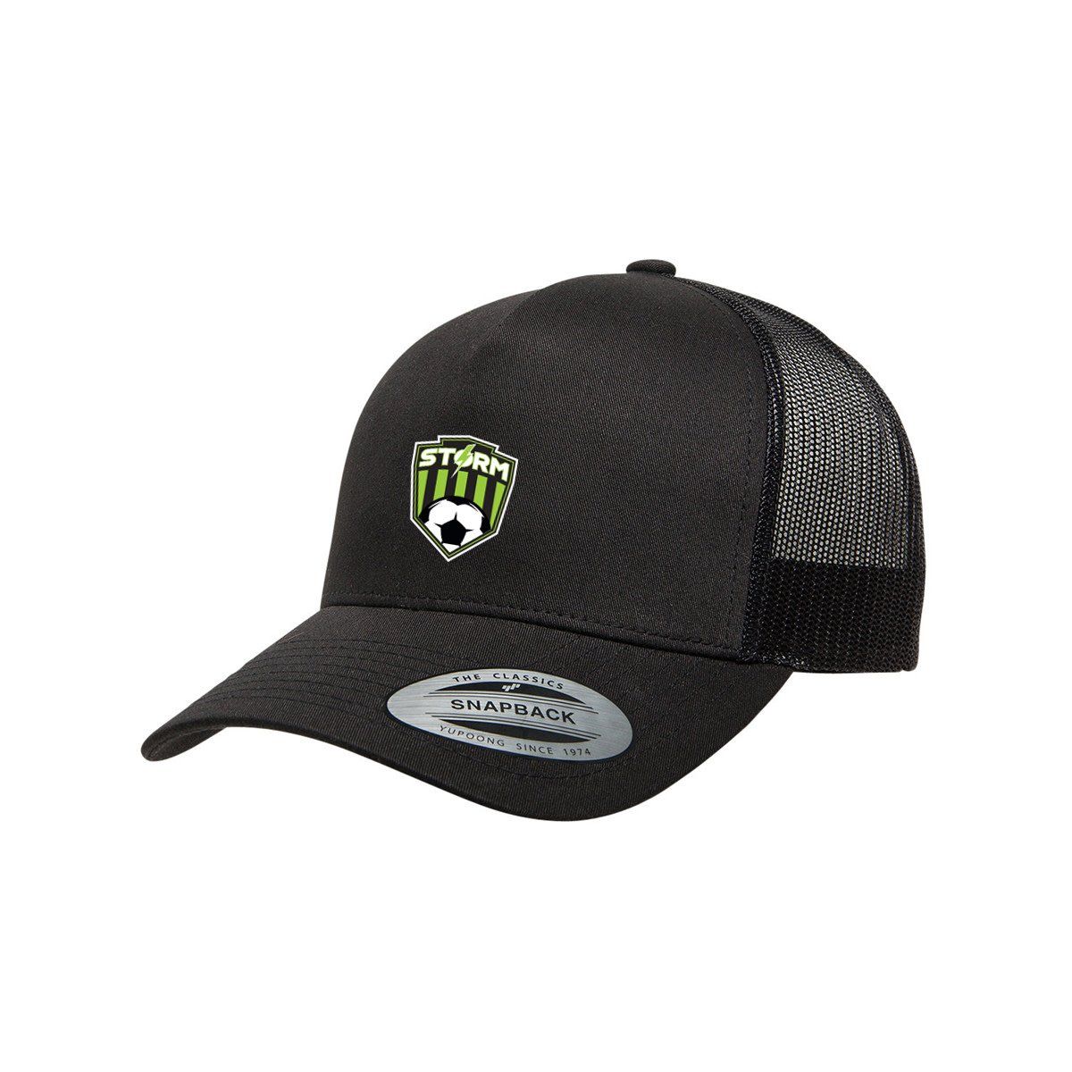 MILAN STORM: ADULT RETRO TRUCKER SNAPBACK (BLACK)